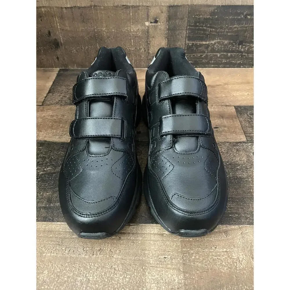 New Propet Stability Walker Men's Size 10.5 2Ewide Black Strappy Sneakers Walk